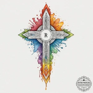 71. tattoo sketch: the rune "raduga" (rainbow... - эскиз тату (№1751669151_0, 04.07.2025 22:45) — tattoo-photo.ru