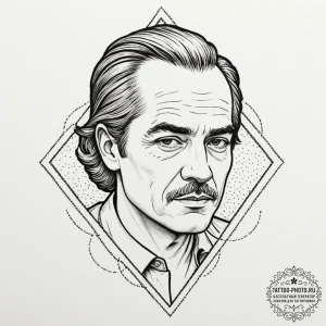 A sketch of the drug deal gone wrong from no... - эскиз тату (№1751670249_0, 04.07.2025 23:04) — tattoo-photo.ru