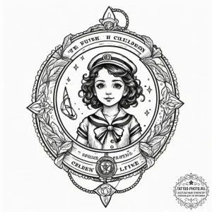Tattoo design a collection of small, cute doo... - эскиз тату (№1751674991_0, 05.07.2025 00:23) — tattoo-photo.ru