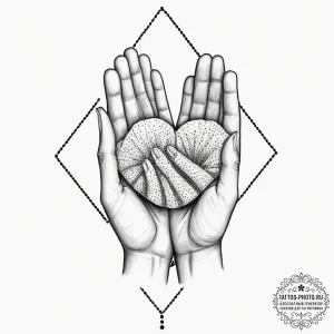 A linework tattoo of the "law of surprise", a... - эскиз тату (№1751678495_0, 05.07.2025 01:21) — tattoo-photo.ru