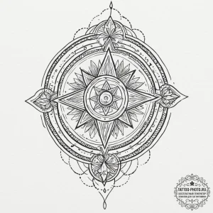 Tattoo sketch aquarius's water-bearer with th... - эскиз тату (№1751679511_0, 05.07.2025 01:38) — tattoo-photo.ru
