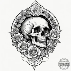 Tattoo design a telescope that is not looking... - эскиз тату (№1751679679_0, 05.07.2025 01:41) — tattoo-photo.ru