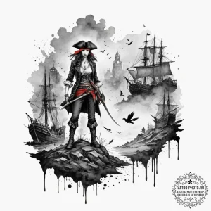 A watercolor sketch of the mysterious fog fro... - эскиз тату (№1751681538_0, 05.07.2025 02:12) — tattoo-photo.ru