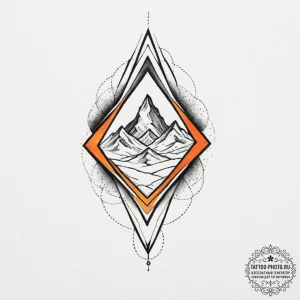Tattoo design: a geometric svarozhich, with s... - эскиз тату (№1751684196_0, 05.07.2025 02:56) — tattoo-photo.ru