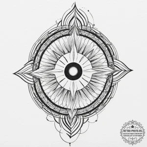 Tattoo sketch a person's silhouette with a si... - эскиз тату (№1751687881_0, 05.07.2025 03:58) — tattoo-photo.ru