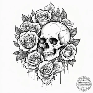 Tattoo sketch an abstract representation of a... - эскиз тату (№1751689945_0, 05.07.2025 04:32) — tattoo-photo.ru