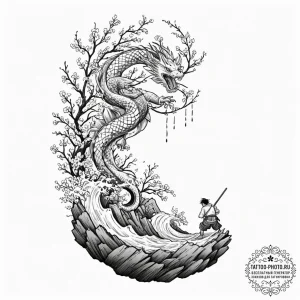 Tattoo sketch a person standing at the edge o... - эскиз тату (№1751693915_0, 05.07.2025 05:38) — tattoo-photo.ru