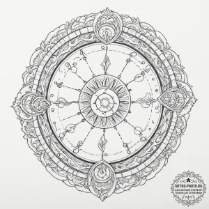 Tattoo design an abstract representation of t... - эскиз тату (№1751695408_0, 05.07.2025 06:03) — tattoo-photo.ru