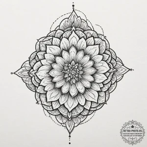 A mandala pattern (is there, but can be half-... - эскиз тату (№1751697570_0, 05.07.2025 06:39) — tattoo-photo.ru