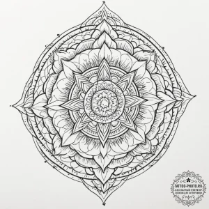 Tattoo sketch a geometric design that complet... - эскиз тату (№1751697741_0, 05.07.2025 06:42) — tattoo-photo.ru