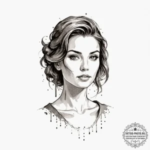 Tattoo sketch a pixelated character dissolvin... - эскиз тату (№1751700327_0, 05.07.2025 07:25) — tattoo-photo.ru