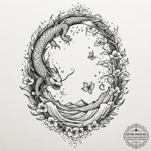 Tattoo design a forest scene where the ground... - эскиз тату (№1751701148_0, 05.07.2025 07:39) — tattoo-photo.ru