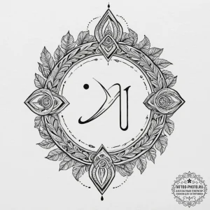 115. tattoo sketch: "istok" rune with subtle... - эскиз тату (№1751703814_0, 05.07.2025 08:23) — tattoo-photo.ru