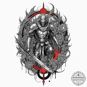 The dark sign (from dark souls), tattoo drawi... - эскиз тату (№1751704760_0, 05.07.2025 08:39) — tattoo-photo.ru