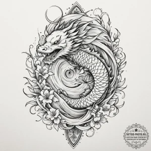 Spear, ink illustration for tattoo, muted col... - эскиз тату (№1751706598_0, 05.07.2025 09:09) — tattoo-photo.ru