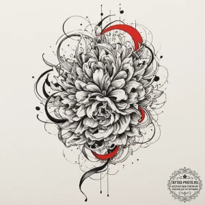 Tattoo sketch a fluid line art piece embodyin... - эскиз тату (№1751708495_0, 05.07.2025 09:41) — tattoo-photo.ru