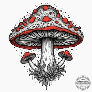 Tattoo design a mushroom cloud that is not fr... - эскиз тату (№1751710067_0, 05.07.2025 10:07) — tattoo-photo.ru