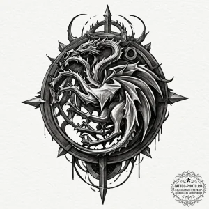 A house sigil from game of thrones (e.g., sta... - эскиз тату (№1751710494_0, 05.07.2025 10:14) — tattoo-photo.ru