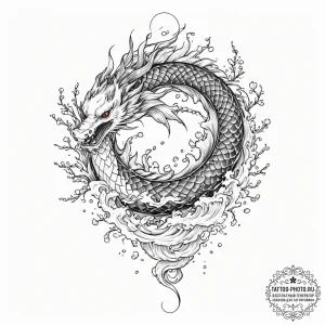 Tattoo design a winding river that flows upwa... - эскиз тату (№1751711005_0, 05.07.2025 10:23) — tattoo-photo.ru