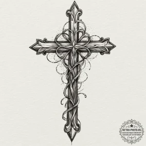 Tattoo sketch a blend of earthy greens and br... - эскиз тату (№1751712194_0, 05.07.2025 10:43) — tattoo-photo.ru