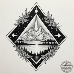 Tattoo sketch a glowing "level complete" bann... - эскиз тату (№1751712710_0, 05.07.2025 10:51) — tattoo-photo.ru