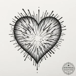 A linework design of the five-point-palm-expl... - эскиз тату (№1751715956_0, 05.07.2025 11:45) — tattoo-photo.ru