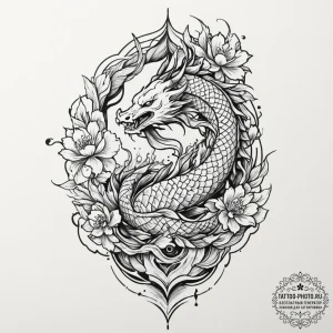 Tattoo sketch a "level up" icon with abstract... - эскиз тату (№1751716214_0, 05.07.2025 11:50) — tattoo-photo.ru