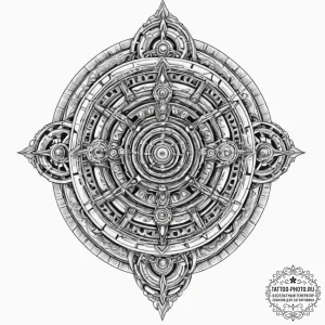 Tattoo design for a calf, a biomechanical des... - эскиз тату (№1751722349_0, 05.07.2025 13:32) — tattoo-photo.ru