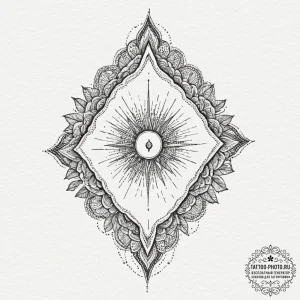 Tiny tattoo design, a tiny, detailed keyhole,... - эскиз тату (№1751722796_0, 05.07.2025 13:39) — tattoo-photo.ru