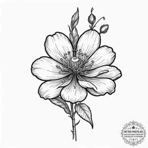 Tiny tattoo design, a bomb, but its fuse is a... - эскиз тату (№1751724081_0, 05.07.2025 14:01) — tattoo-photo.ru