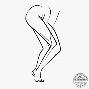Tattoo design for a leg, abstract blackwork,... - эскиз тату (№1751730475_0, 05.07.2025 15:47) — tattoo-photo.ru