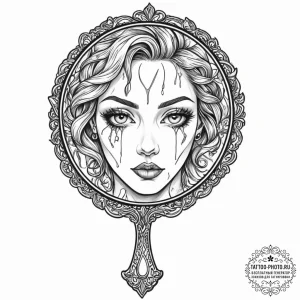 Tattoo design for an arm, a beautiful antique... - эскиз тату (№1751732427_0, 05.07.2025 16:20) — tattoo-photo.ru