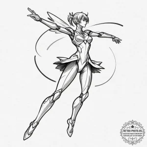 Tattoo design for an arm, an evangelion unit,... - эскиз тату (№1751733324_0, 05.07.2025 16:35) — tattoo-photo.ru