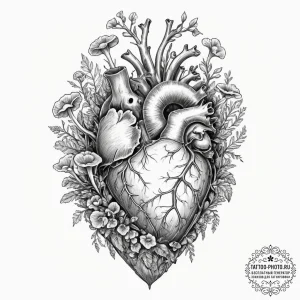 Tattoo design for an arm, a realistic anatomi... - эскиз тату (№1751743773_0, 05.07.2025 19:29) — tattoo-photo.ru