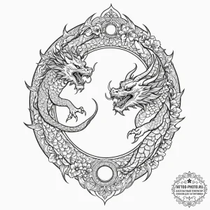 Tattoo design for two legs, on one leg the su... - эскиз тату (№1751747350_0, 05.07.2025 20:29) — tattoo-photo.ru
