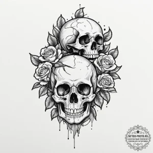 Tiny tattoo design, a banana, half-peeled, re... - эскиз тату (№1751749970_0, 05.07.2025 21:12) — tattoo-photo.ru
