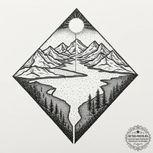 Tattoo design for shoulder, a cross-section o... - эскиз тату (№1751750222_0, 05.07.2025 21:17) — tattoo-photo.ru