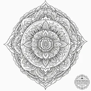 Tattoo design for a thigh, a large, beautiful... - эскиз тату (№1751750561_0, 05.07.2025 21:22) — tattoo-photo.ru