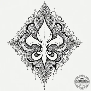 Tattoo design for shoulder, a design that mim... - эскиз тату (№1751750731_0, 05.07.2025 21:25) — tattoo-photo.ru
