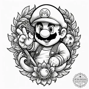 Tattoo design for an arm, a portrait of super... - эскиз тату (№1751751159_0, 05.07.2025 21:32) — tattoo-photo.ru
