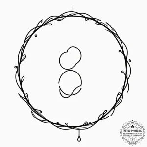 Tiny tattoo design, a glyph for "solitude", a... - эскиз тату (№1751752676_0, 05.07.2025 21:57) — tattoo-photo.ru