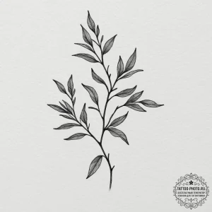 Tiny tattoo design, a single, perfect olive b... - эскиз тату (№1751752761_0, 05.07.2025 21:59) — tattoo-photo.ru