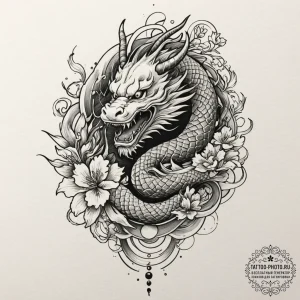 Tattoo design for shoulder, a complex interlo... - эскиз тату (№1751755132_0, 05.07.2025 22:38) — tattoo-photo.ru