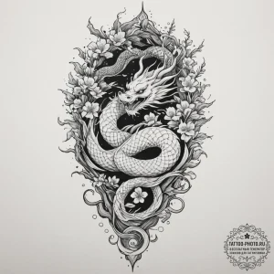 Tattoo design for a full leg, a giant yggdras... - эскиз тату (№1751759958_0, 05.07.2025 23:59) — tattoo-photo.ru