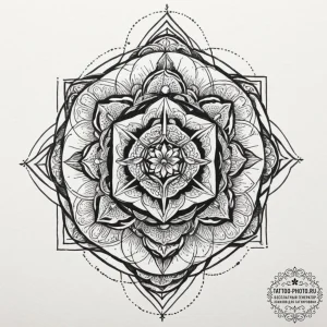 Tattoo design for shoulder, a complex sacred... - эскиз тату (№1751760802_0, 06.07.2025 00:13) — tattoo-photo.ru