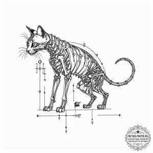 Tattoo design for an arm, a diagram of schröd... - эскиз тату (№1751761898_0, 06.07.2025 00:31) — tattoo-photo.ru