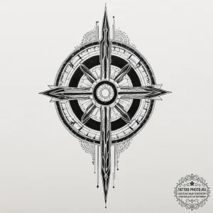 Tattoo design for a leg, a lightsaber running... - эскиз тату (№1751763583_0, 06.07.2025 00:59) — tattoo-photo.ru
