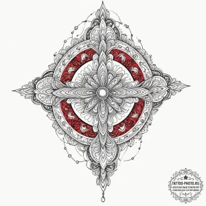 Tattoo design for shoulder, an intricate mand... - эскиз тату (№1751764257_0, 06.07.2025 01:10) — tattoo-photo.ru