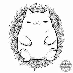 Tattoo design for shoulder, a happy little sn... - эскиз тату (№1751764598_0, 06.07.2025 01:16) — tattoo-photo.ru