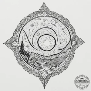 Tattoo design for an arm, van gogh's "starry... - эскиз тату (№1751764768_0, 06.07.2025 01:19) — tattoo-photo.ru